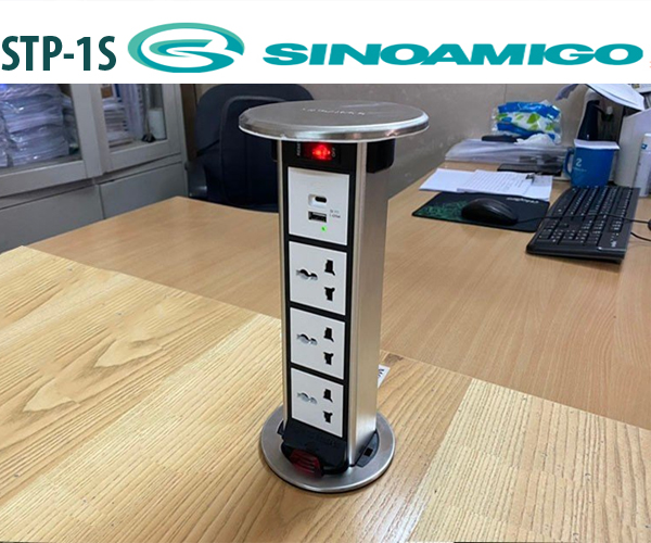 Ổ cắm âm bàn + Sạc USB cao cấp Sino amigo STP-1S